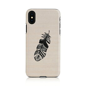 iPhone XS Max ケース天然木 Man&Wood Indian（マンアンドウッド インディアン）アイフォン カバー 木製