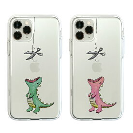 【正規品】 iPhone11Pro ケース カバー Dparks iPhone 11 XS X XR はらぺこザウルス カバー | 背面カバー アイフォンケース ソフト クリア かわいい イラスト キャラクター 韓国 ワイヤレス充電対応 ディーパークス