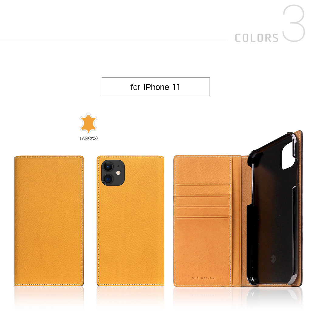 【正規品】 iPhone11 ケース カバー 手帳型 本革 イタリア SLG Design Minerva Box Leather Case  iPhoneXR | アイフォン 11 XR おしゃれ お洒落 高級 ブランド レザー 革 大人 手帳 手帳型ケース カード カード収納 財布 |  