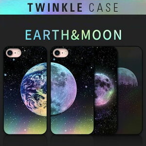 iphoneSE ��2���� se2 �P�[�X iPhone 8/7�P�[�X Dparks Twinkle Case Earth��Moon�i�f�B�[�p�[�N�X �g�D�C���N���P�[�X �A�[�X �A���h ���[���j�A�C�t�H�� �J�o�[