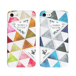 iphoneSE 2 se2 P[X iPhone 8/7P[X Happymori Triangle Patterninbs[ gCAOp^[jACtH Jo[