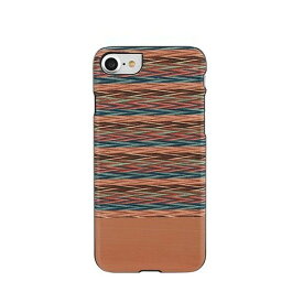 iPhone SE (第3世代 2022年 SE3) ケース カバー Man&Wood 天然木ケース Browny check [iPhone SE2/8/7] 木製 ウッド 背面 ハード ケース ナチュラル アイホン