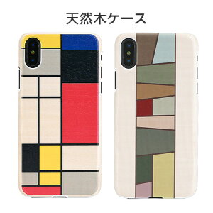 iPhone SE (3) P[X Jo[ Man&Wood VR؃P[X Mondrian Wood/Nemo [iPhone SE2/XS/X/8/7] ؐ Ebh w n[h P[X i` ACz