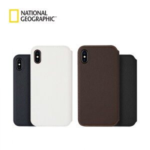 �y�󂠂� �A�E�g���b�g�z iPhone SE (��3����) �P�[�X �J�o�[ �蒠�^ National Geographic Eco-Leather FOLIO CASE [iPhone SE3/SE2/XS/X]
