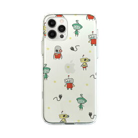 iphone 12 pro max カバー Dparks ソフトクリアケース CHAJI ROBOY 可愛い 背面 かわいい キャラクター 透明 ロゴ ロボット 韓国 おもしろ ブランド 人気 ギフト おすすめ