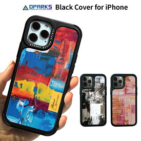 アイフォン 12 ケース mini 耐衝撃 ハードケース Dparks BLACK COVER ペインティングiphone 12 pro カバー iphone 12 mini ケース 可愛い 背面 かわいい ハードカバー ブラック ペイント 油絵 韓国 おもしろ ブランド アウトドア