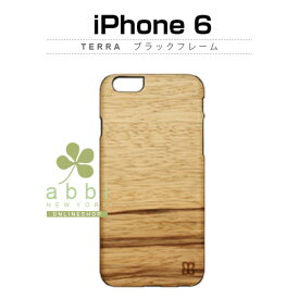 iPhone6s/6 ケース 天然木 Man＆Wood Terra （マンアンドウッド テラ）ブラックフレーム マンアンドウッド,木目,木のケース,木製,ウッドケース,ウッドプレート,iPhone6 カバー,アイホン6 ケース,iPhone6 4.7イン カバー,