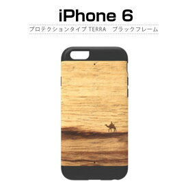 iPhone6s/6 ケース 天然木 Man＆Wood プロテクションタイプ Terra（マンアンドウッド プロテクションタイプ テラ）ブラックフレーム m&w 木目,木のケース,木製,ウッドケース,iPhone6 カバー,アイホン6 ケース,iPhone6 4.7インチ カバー