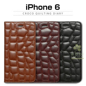 �y�󂠂� �A�E�g���b�g�z iPhone6s/6 �P�[�X ZENUS Croco Quilting Diary�i�[�k�X �N���R�L���e�B���O�_�C�A���[�j�A�C�t�H��