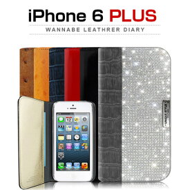 iPhone6s Plus/6 Plus ケース Dreamplus Wannabe Leathrer Diary ラインストーン 手帳 フリップ きらきら 本革 レザー,ドリームプラス,レザーケース,iPhone6Plus カバー,アイホン6プラス ケース,iPhone6plus 5.5イン カバー