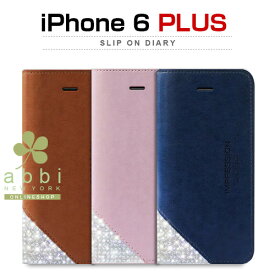 iPhone6s Plus/6 Plusケース Dreamplus Slip On Diary （スリップオンダイアリー）ラインストーン 本革 レザー ダイアリータイプ スリム きらきら,ドリームプラス,レザーケース,iPhone6Plus カバー,アイホン6プラス ケース,iPhone6plus 5.5イン カバー