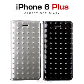 iPhone6s Plus/6 Plus ケース GAZE Glossy Dot Diary（ゲイズ グロッシードットダイアリー）レザー,合成皮革,ドッド手帳,高級,エナメル,iPhone6 plus カバー,アイホン6プラス ケース,iPhone6 Plus 5.5インチ カバー 「名入れ刻印対象商品」