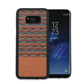 Galaxy S9 ケース Galaxy S9＋ ケース Galaxy S8 ケース Galaxy S8＋ ケース 天然木 Man&Wood Browny Check（マンアンドウッド ブラウニーチェック）ギャラクシー エスナイン エスエイト カバー 木製 SC-02K SC-03K SCV38 SCV39 SC-02J SCV36