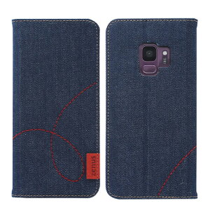 Galaxy S9 �P�[�X �蒠�^ ZENUS Denim Stitch Diary�i�[�k�X �f�j���X�e�b�`�_�C�A���[�M�����N�V�[ �G�X�i�C�� �J�o�[ SC-02K SCV38