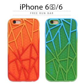 iPhone6s ケース STI:L FREE RUN Bar(スティール フリーランバー） シリコン グリーン オレンジ 緑 メッシュ スマホケース iPhone6s iPhone6sPlus iPhoneカバー おしゃれ 人気 通販 かわいい 可愛い アイフォン6s アイホン6s