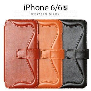 �y�󂠂� �A�E�g���b�g�z iPhone6s �P�[�X �蒠�^ ZENUS Western Diary�i�[�k�X �E�F�X�^���_�C�A���[�j�A�C�t�H�� iPhone6