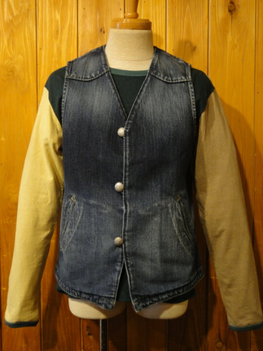 楽天市場】□ゴーウエスト（GOWEST)□DENIM RANCHER VEST□インディゴ 