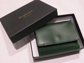■ロングディスタンス（LONGDISTANCE)■Buttero Leather Mini Wallet■グリーン■日本製■送料無料