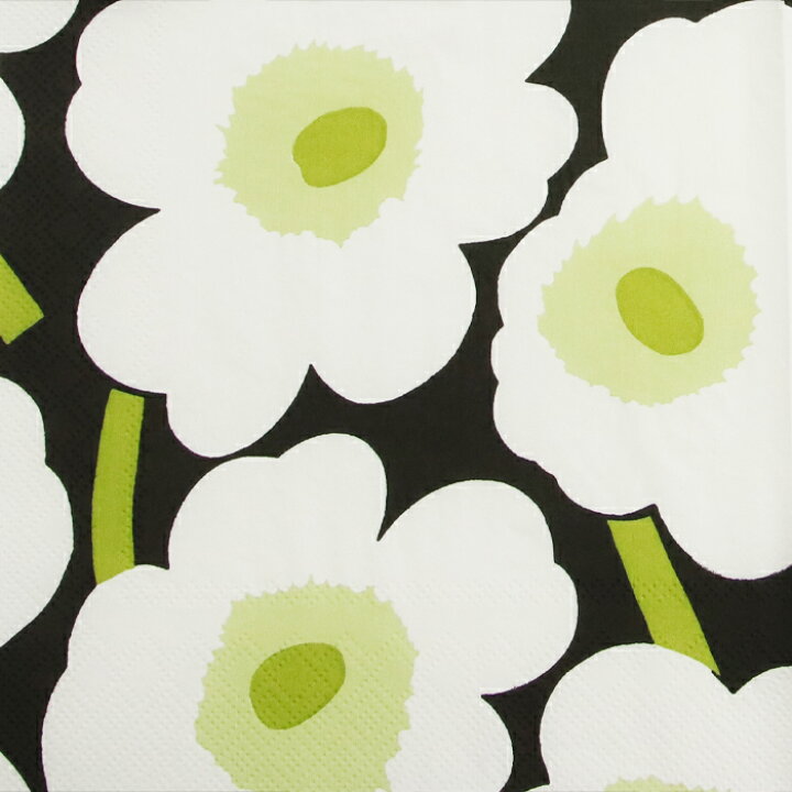 楽天市場 マリメッコ ペーパーナプキン ウニッコ ブラック 2枚入 メール便 宅配便可 Mrl 手芸用品のabcクラフト