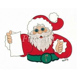 シャドープリント「手紙を読むサンタ」FA17-01 メール便/宅配便可