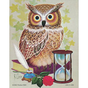 シャドープリント「賢者のフクロウ」FA18-118 メール便/宅配便可