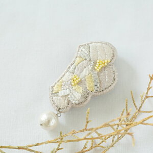 アクセサリーキット ブローチ harishigoto ブローチキット mokumoku*yellow PHC-058-2 メール便/宅配便可