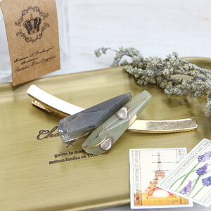 ABCクラフトオリジナル レジンで作る カーブヘアクリップ メール便/宅配便可 abcac-20-1