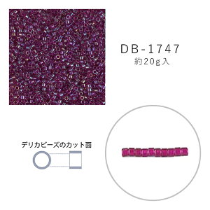 MIYUKI デリカビーズ DB-1747 ライトアメジスト中染 20g メール便/宅配便可 db-1747-20g