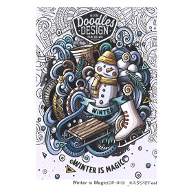 スタジオFeelデザイン シャドープリント「Winter is Magic」テキスト付き メール便/宅配便可 op-010