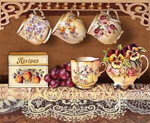 スタジオFeelデザインの立体テキストシート 「カップボード」 S-040 メール便/宅配便可