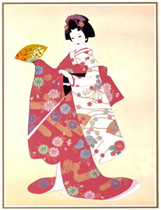 スタジオFeelデザインの立体テキストシート 「扇の舞」 S-060 メール便/宅配便可