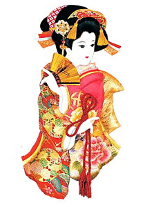 スタジオFeelデザインの立体テキストシート 「羽子板人形」 S-091 メール便/宅配便可