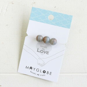 �n���h���C�h �K���X�r�[�Y �~�` �O���[×�u���E���O���b�^�[ Handmade Glass beads Round Gray×BrownGritter XB00018 ���[����/��z�։�