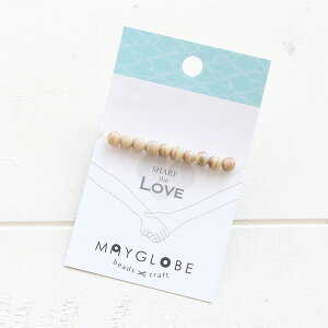 �n���h���C�h �K���X�r�[�Y �~�` �x�[�W��×�u���E���O���b�^�[ Handmade Glass beads Round Beige×BrownGritter XB00103 ���[����/��z�։�