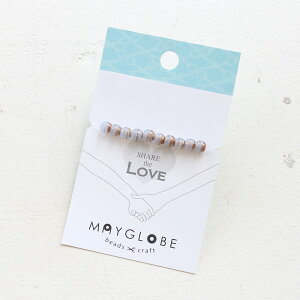 �n���h���C�h �K���X�r�[�Y �~�` �X���[�L�[�u���[×�u���E���O���b�^�[ Handmade Glass beads Round SmokyBlue×BrownGritter XB03367 ���[����/��z�։�