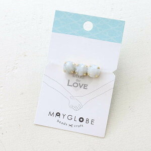 nhCh KXr[Yigtj ~` O[×zCg Handmade Glass beads Round Gray×White XS03358 [/z։