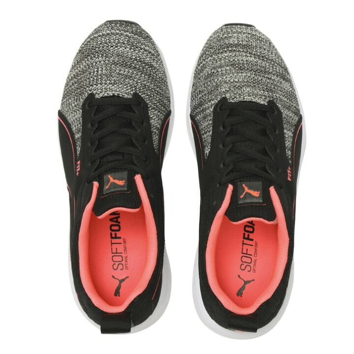 楽天市場 レディース Puma プーマ Nrgy Comet 2 Wide ｎｒｇｙ コメット 2 ワイド Abc Mart限定 04bk Wh Ignite Abc Mart楽天市場店