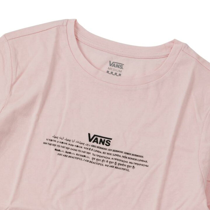 楽天市場】【VANS】 ヴァンズ WE ARE BEAUTIFUL TEE ショートスリーブTシャツ VN0A5DRAZU5 (BEAUTIFUL) PINK : ABC-MART楽天市場店