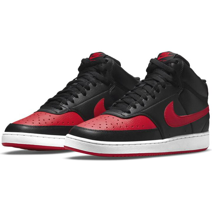 楽天市場 Nike ナイキ Court Vision Mid コート ビジョン Mid Mdm86 Abc限定 001black Unred Abc Mart楽天市場店