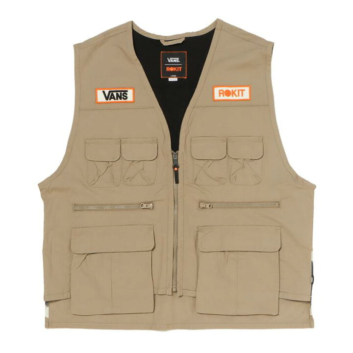 【VANS】 ヴァンズ M WALTONIAN VEST ベスト VN0005XAKHK KHAKI ABC-MART VANS メンズベスト