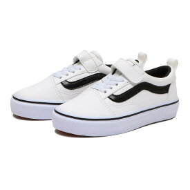 キッズ 【VANS】 ヴァンズ OLD SKOOL(15-22) キッズ オールドスクール V36CS PU WHITE/BLACK