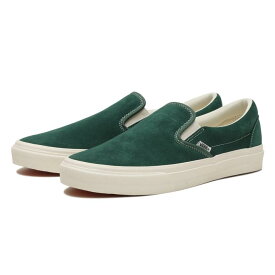 【VANS】 ヴァンズ SLIP ON スリッポン V98CF SUEDE GREEN/WHITE