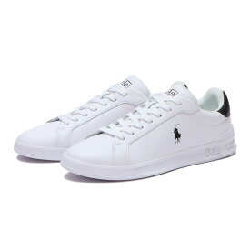 【POLO R.LAUREN】 ポロラルフローレン HRT CT II-SNEAKERS ヘリテージ コート 2 MAPSFTW0CT20126 WHITE/BLACK