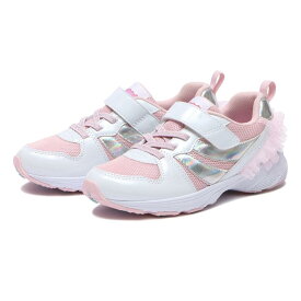 キッズ 【HAWKINS】 ホーキンス 16-22 LM FRILL キッズ ランニングシューズ HK84778W2 WHITE/PINK