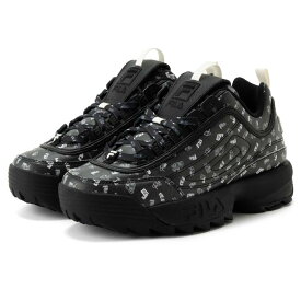 レディース 【FILA】 フィラ DISRUPTOR II MULTI GRAPHIC ディスラプターツ—マルチグラフィック UFW23030992 BLACK