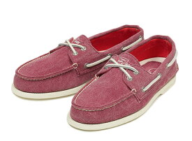 【SPERRY TOP-SIDER】 スペリー トップサイダー A/O 2-EYE STONEWASHED オーセンティックオリジナル 2アイレット ストーンウォッシュッド 10313155 SP14　RED