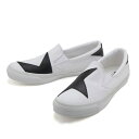 【CONVERSE】 コンバース SKIDGRIP BS SLIP-ON スキッドグリップ BS スリップオン 32461040　WHITE/BLACK ランキングお取り寄せ