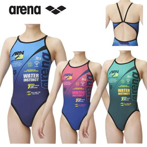 arena アリーナ ARENA 競泳水着 レディース 練習用 トレーニングワンピース(オープンバック) タフスーツ タフスキンT2E 競泳練習水着 2023年秋冬モデル FSA-3605W