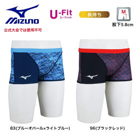 【売れ筋】 MIZUNO ミズノ 水着 競泳練習用 エクサースーツ EXERSUITS ショートスパッツ ボックス水着 メンズ グラフィック デジタル 長持ち 水着 N2MBC07196 ブルー レッド 2025年春夏 新色