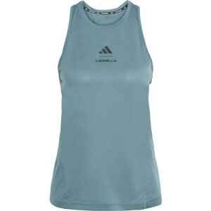 �A�f�B�_�X adidas ���X�~���Y �E�F�A �^���N�g�b�v �O���[�� ���X�O���[�� 2025�N�H�~���f�� �^���N�g�b�v ���f�B�[�X LES MILLS �V���v�� �yKCK31-KD4355�z �A�f�B�_�X×���X�~���Y